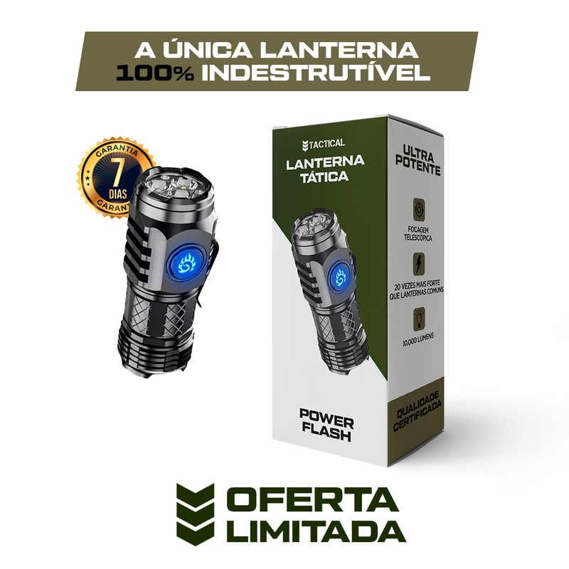 Lanterna Tática Portátil Indestrutível Power Flash Z-Teclin